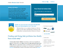 Tablet Screenshot of brokenlinkcheck.com